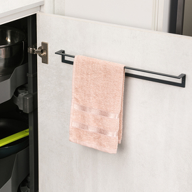 Картинка Duslar Держатель LEIA для полотенец, длина 400 мм, антрацит