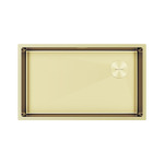 Превью картинка Металлическая мойка Paulmark NEXT-SKEW 74 UNI PM887444-LG Светлое золото #1