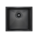 Превью картинка Металлическая мойка Paulmark ALLER 48 UNI PM804844-GM Вороненая сталь GM #1