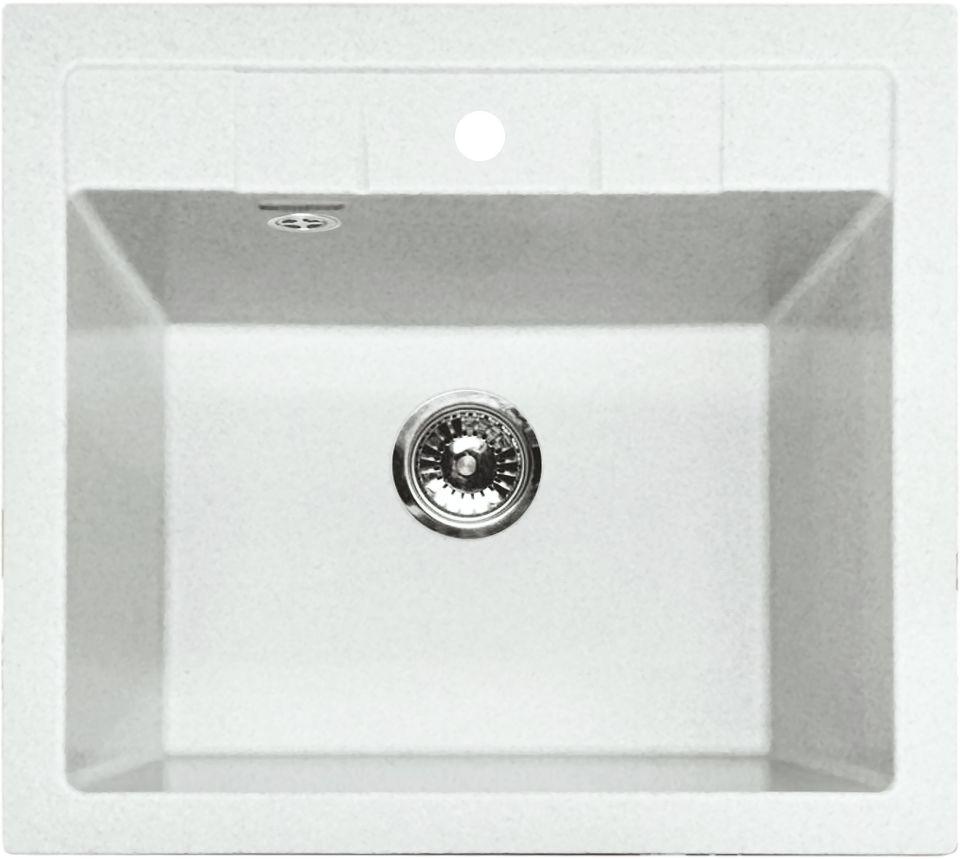 Фото Мраморная мойка GranFest QUADRO 561 Иней