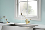Превью картинка Смеситель для кухни Paulmark SIЕGEN Si213111-Gw Белый / золото #4