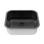 Превью картинка Гранитная мойка Paulmark VELLO 48 UNI VE48-MBN Матовый черный #3