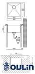 Превью картинка Металлическая мойка Oulin OL-F101 #4