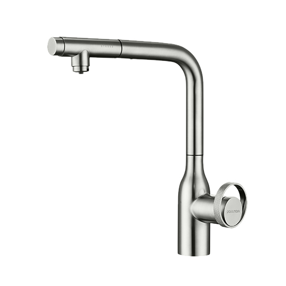 Фото Смеситель для кухни Paulmark URBAN Ur213104-BS Брашированная сталь