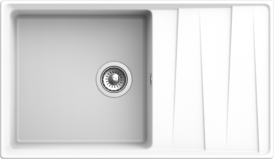 Фото Мраморная мойка GranFest LEVEL 860L Иней