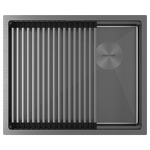 Превью картинка Металлическая мойка Paulmark NEXT-PRO 54 UNI PM705445-GM Вороненая сталь GM #1