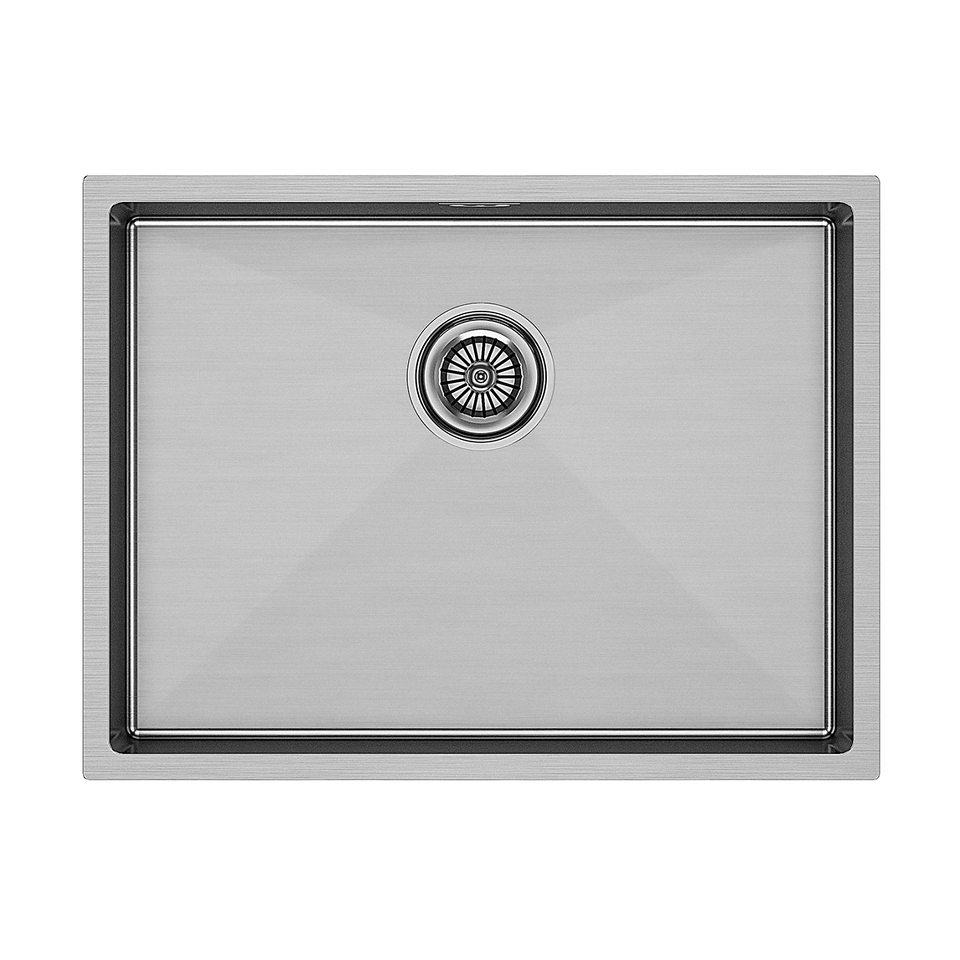 Фото Металлическая мойка Paulmark NEXT 58 UNI PM215844-BS Брашированная сталь