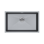 Превью картинка Гранитная мойка Paulmark LUMI 74 UNI LU74-GRM Серый металлик #2