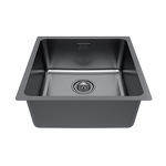 Превью картинка Гранитная мойка Paulmark YUNI 44 UNI YU44-GM Вороненая сталь GM #3