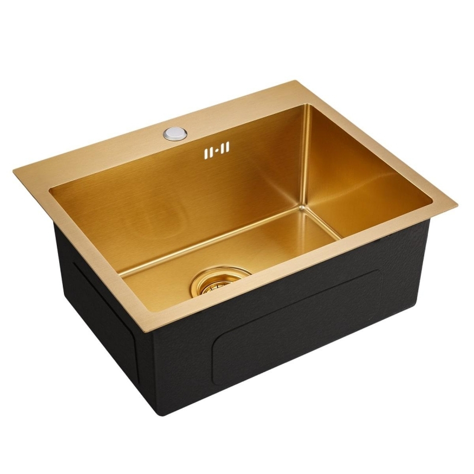 Фото Металлическая мойка EMAR EMB-115 PVD Nano Golden