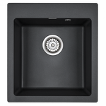 Превью картинка Кварцевая мойка Paulmark KANTE 45 PM104651-BL Черный гранит BL #2