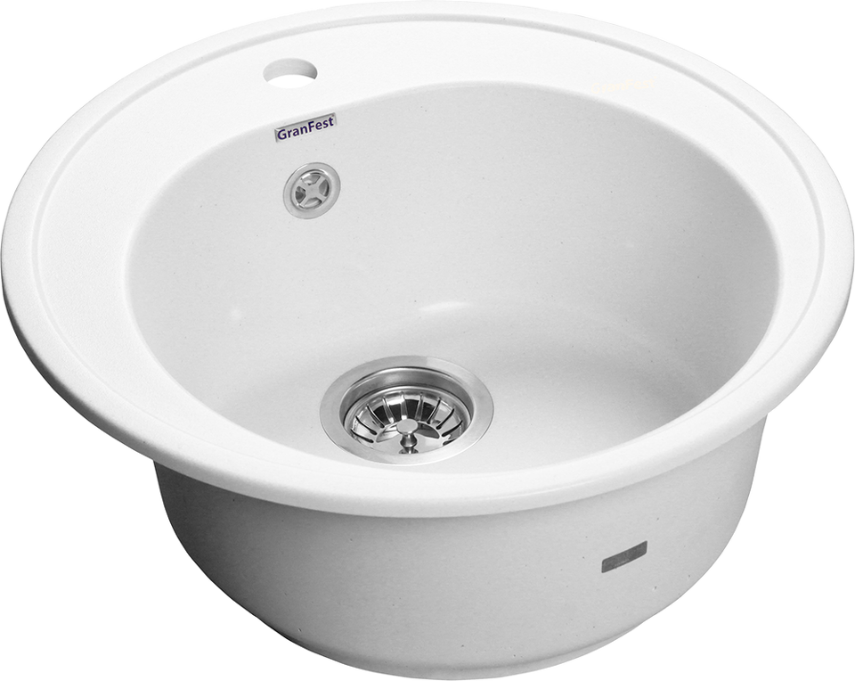 Фото Мраморная мойка GranFest RONDO 510 Иней
