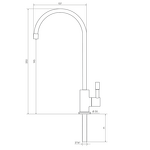 Превью картинка Смеситель для кухни Барьер Кран для чистой воды (цвет - черный матовый) #2