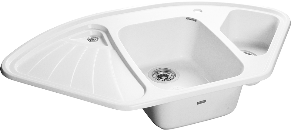 Фото Мраморная мойка GranFest CORNER 1040E Иней