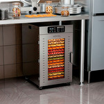 Превью картинка Сушилка для овощей и фруктов Дегидратор Meyvel MDH18-1S (Inox) #8