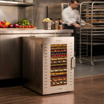 Превью картинка Сушилка для овощей и фруктов Дегидратор Meyvel MDH16-1S (Inox) #18