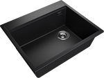 Превью картинка Гранитная мойка Rivelato TESORO 605-R 1-чаш 600*510 nero #2