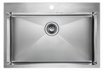 Превью картинка Металлическая мойка Paulmark KRONER 75 PM217551-BS Брашированная сталь #2