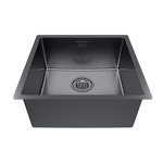 Превью картинка Металлическая мойка Paulmark LASSAN 44 UNI LA44-GM Вороненая сталь GM #3