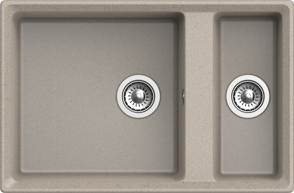 Фото Мраморная мойка GranFest LEVEL 760K Песочный