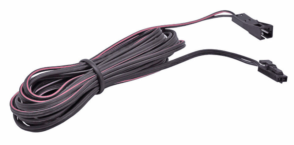 Фото DLIGHT Кабель-удлинитель с мини-штекером и штекер-розеткой, длина 2 м, черный