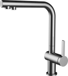 Превью картинка Смеситель для кухни Rivelato ARNO Г-обр. с краном питьевой воды D-35мм brushed #1