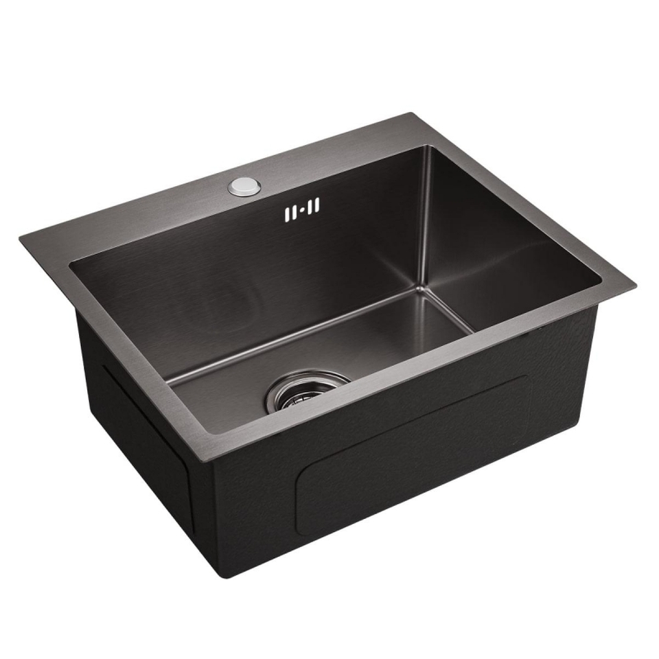 Фото Металлическая мойка EMAR EMB-115 PVD Nano Dark