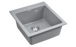 Превью картинка Кварцевая мойка Paulmark KANTE 45 PM104651-GRM Серый металлик #3