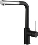 Превью картинка Смеситель для кухни Rivelato Albano Г-обр.с выдвижной лейкой D-35мм antracite/cromo #1