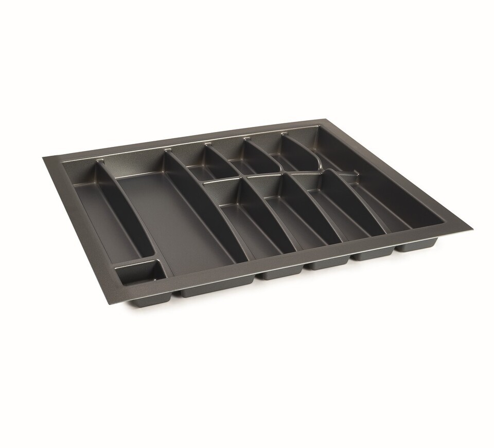 Фото Dirks Лоток LINE для столовых приборов, ширина фасада 700 мм, 605x462х56 мм, антрацит
