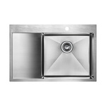 Превью картинка Металлическая мойка Paulmark KRONER 78F PM217851-BSR Брашированная сталь #1