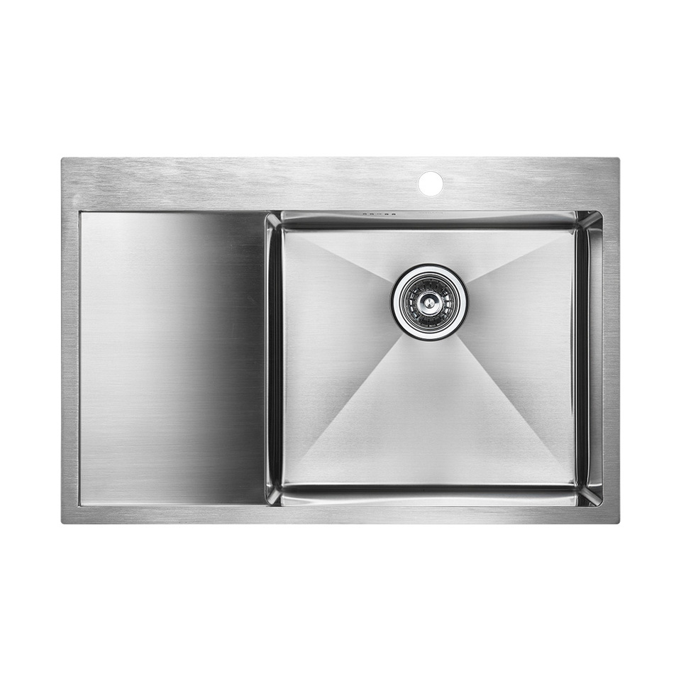 Фото Металлическая мойка Paulmark KRONER 78F PM217851-BSR Брашированная сталь