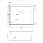 Превью картинка Гранитная мойка ЕМАР EMQ-1555.P Барит #3