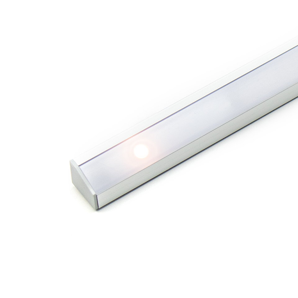 Фото DLIGHT Светодиодный светильник COR с сенсорным выключателем СПРАВА, 9.6 W/м, дневной, алюминий