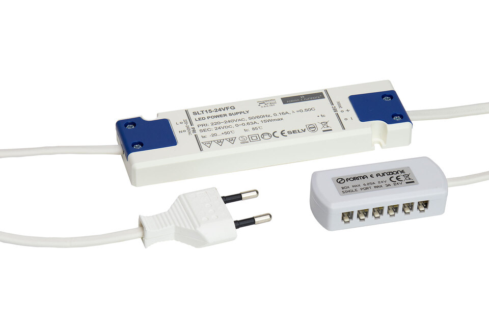 Фото Forma e Funzione Трансформатор FORMA E FUNZIONE, 24 V, 15 W, подключение максимум 6-ти светильников