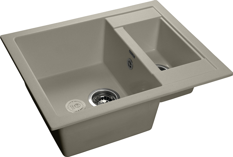 Фото Мраморная мойка GranFest QUADRO 610K Топаз