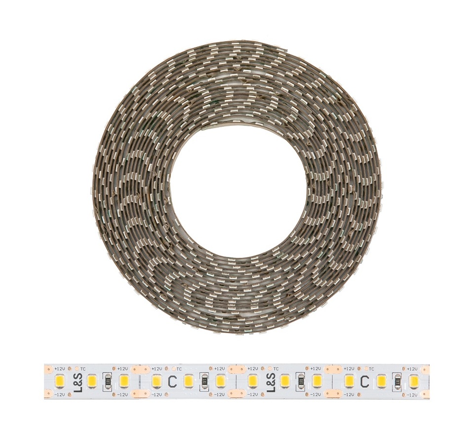 Фото L&S Italy Светодиодная лента MECCANO, ширина 10мм, длина 5000мм, 108 led/м, 12 V, 11.8 W/м, теплый (3000K)