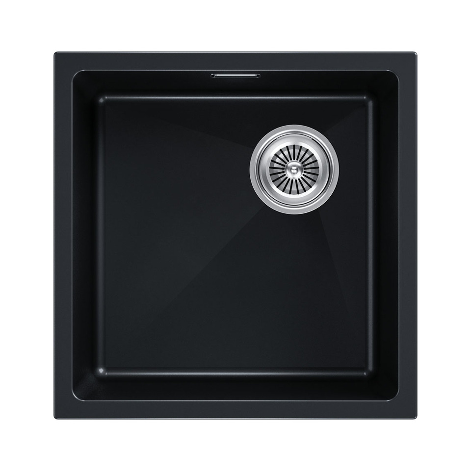 Фото Гранитная мойка Paulmark LUMI 45 UNI-SKEW LU45SK-BLM Черный