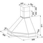 Превью картинка Вытяжка с багетом Franke FCC 90 O2 EGC дуб неокрашенный #2