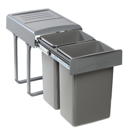 Картинка Ekotech Система сортировки MEGA 40 л, распашной фасад 400 мм, серый 