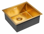 Превью картинка Металлическая мойка Paulmark NEXT 48 UNI PM214844-BG Брашированное золото BG #3