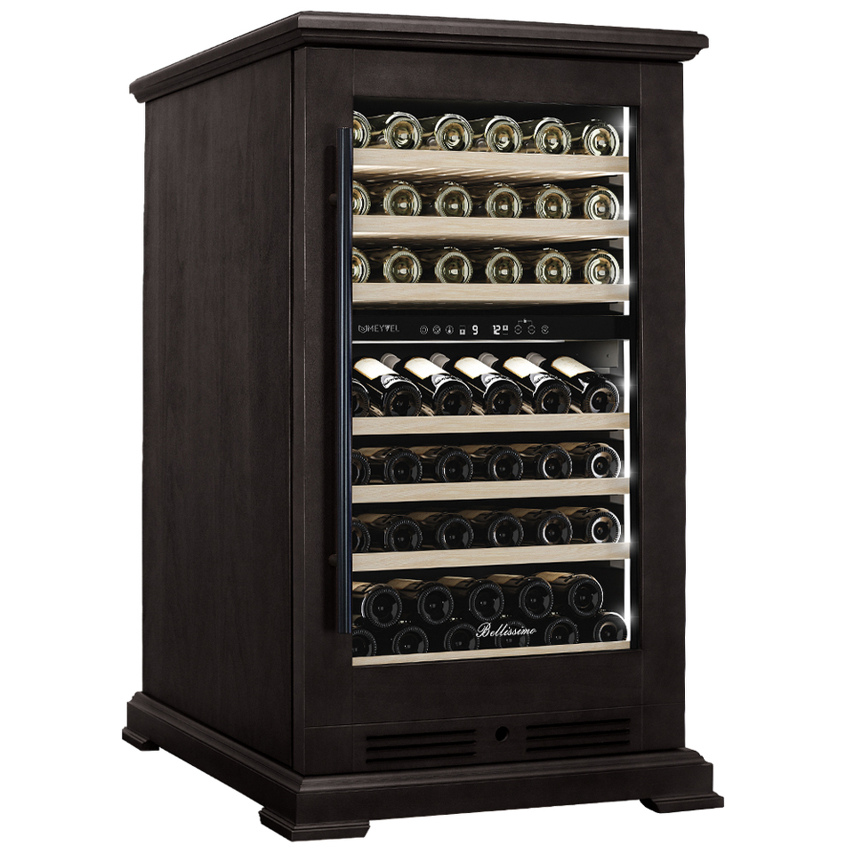 Фото Шкаф винный  Meyvel Винный холодильник (шкаф) компрессорный MEYVEL MV77PRO-KBT2 (Тёмный шоколад)