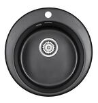 Превью картинка Кварцевая мойка Paulmark GELEGEN 50 PM404800-BL Черный гранит BL #2