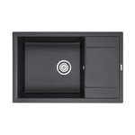 Превью картинка Кварцевая мойка Paulmark FLUGEN 60 PM317850-BL Черный гранит BL #1