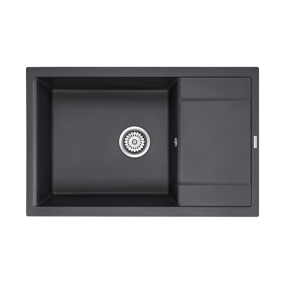 Фото Кварцевая мойка Paulmark FLUGEN 60 PM317850-BL Черный гранит BL
