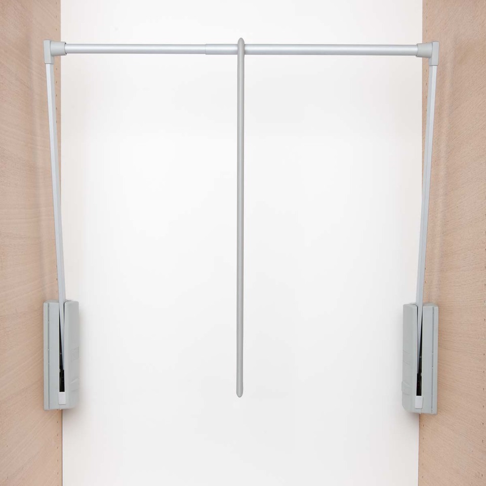 Фото Servetto Телескопический пантограф SERVETTO для одежды, 2 шт., ширина 770-1200 мм, серый