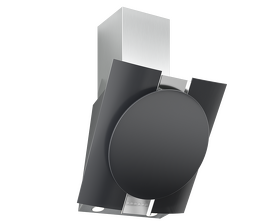 Картинка Elikor Графит 80Н-700-Э4Д нерж/ стекло черное