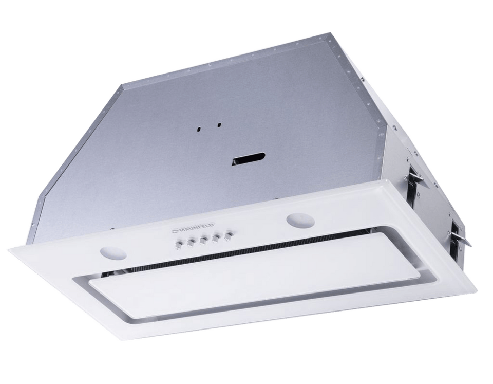Фото Полновстраиваемая вытяжка Maunfeld TRAPEZE 601GG WHITE
