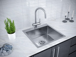 Превью картинка Металлическая мойка Paulmark KRONER 59 PM215951-BS Брашированная сталь #4