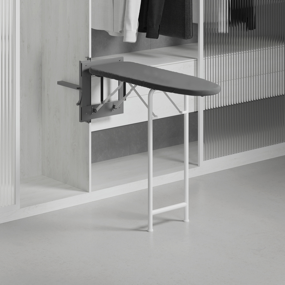 Фото Plastimodul Гладильная доска PRIMA, встраиваемая в шкаф, серый